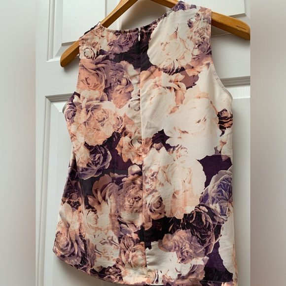 CYNTHIA ROWLEY 💯 silk floral tank top - Picture 4 of 6